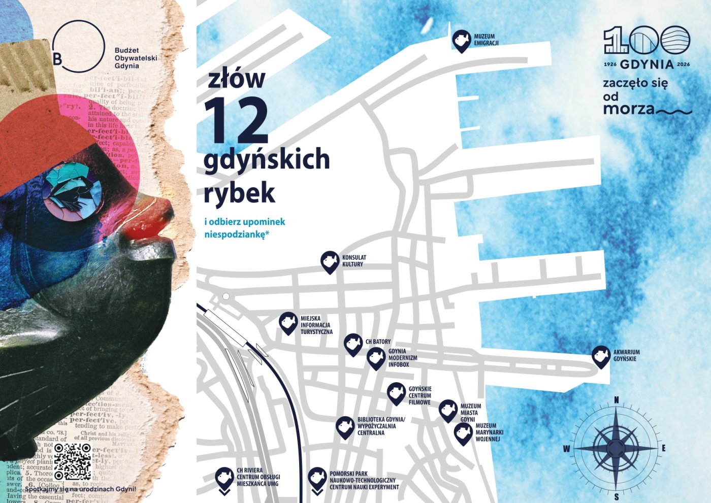  Od 19 stycznia można brać udział w grze miejskiej „Złów 12 gdyńskich rybek