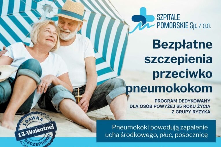 Grafika promująca szczepienia przeciwko pneumokokom dla osób powyżej 65. roku życia // fot. materiały prasowe