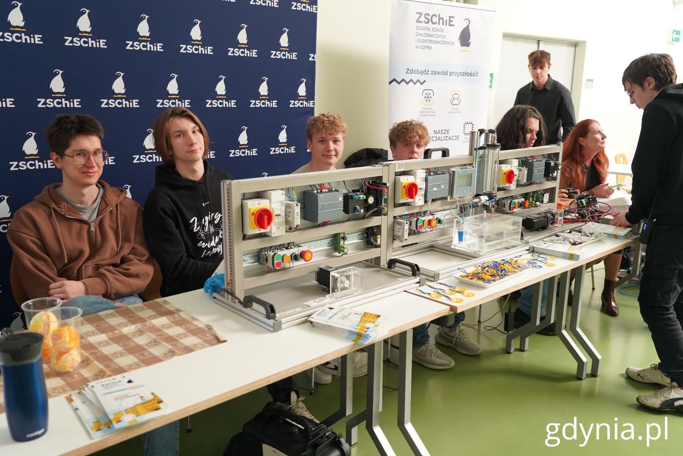 Uczniowie zespołu Szkół Chłodniczych i Elektronicznych w Gdyni (fot. Magdalena Starnawska)