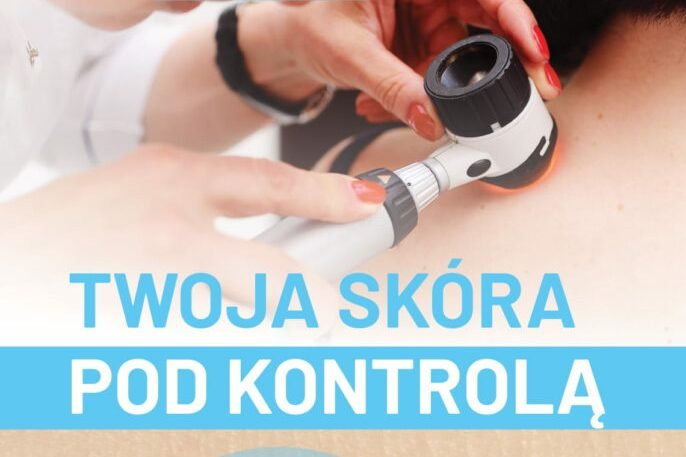 Grafika promująca projekt „Twoja skóra pod kontrolą” // materiały prasowe Szpitali Pomorskich