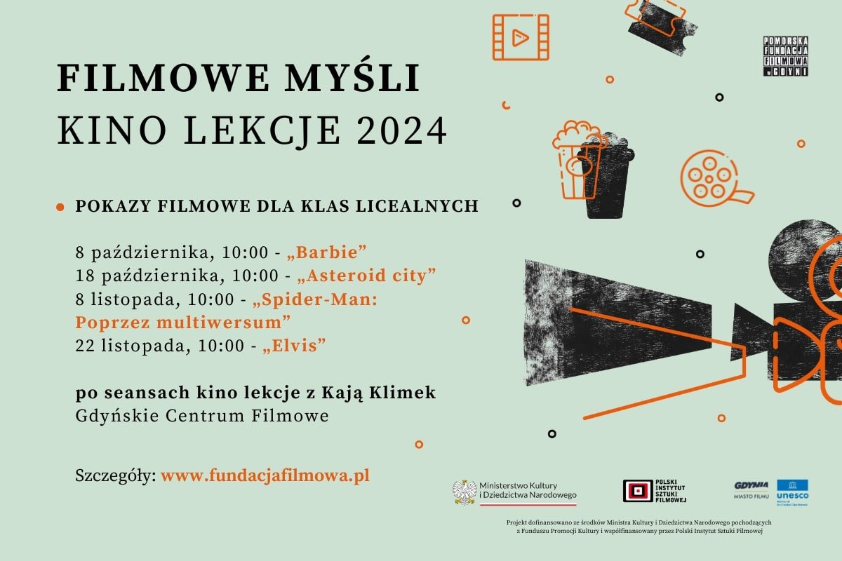 Pokazy filmowe dla licealistów ruszają już od 8 października (mat. prasowe)
