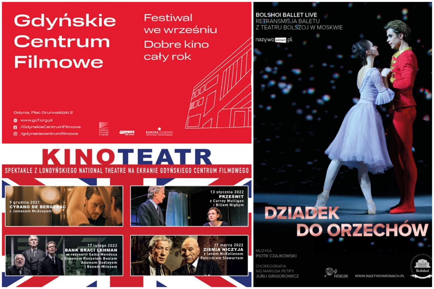 W grudniowym repertuarze GCF znalazło się wiele interesujących pozycji//collage z mat. pras. GCF i dystrybutora