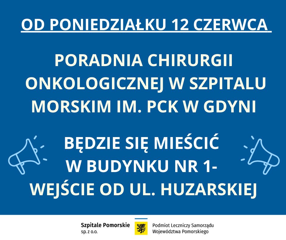 Od 12 czerwca poradnia mieści się w budynku nr 1 / mat. prasowe Szpitali Pomorskich