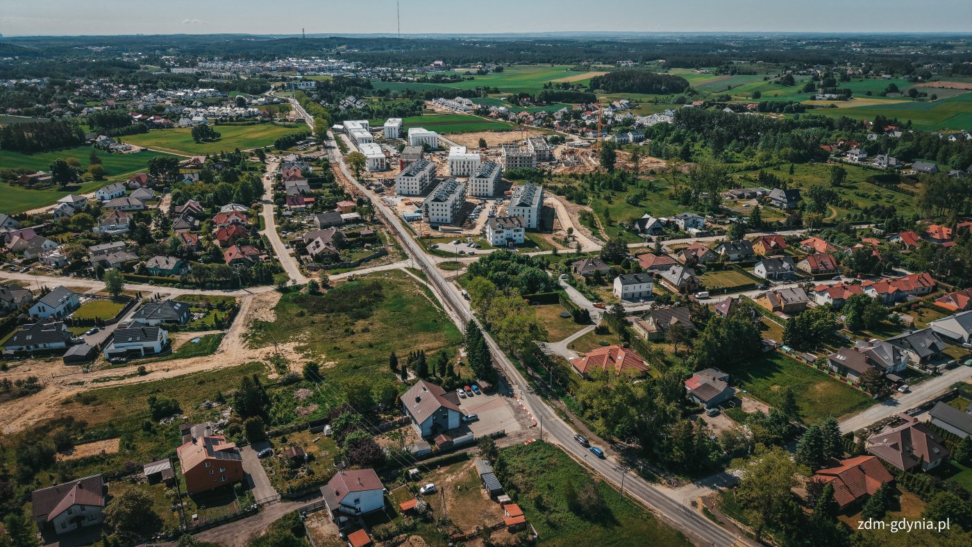  Fragment obszaru rozbudowy ul. Wiczlińskiej (fot. Marcin Mielewski, Zarząd Dróg Miejskich)