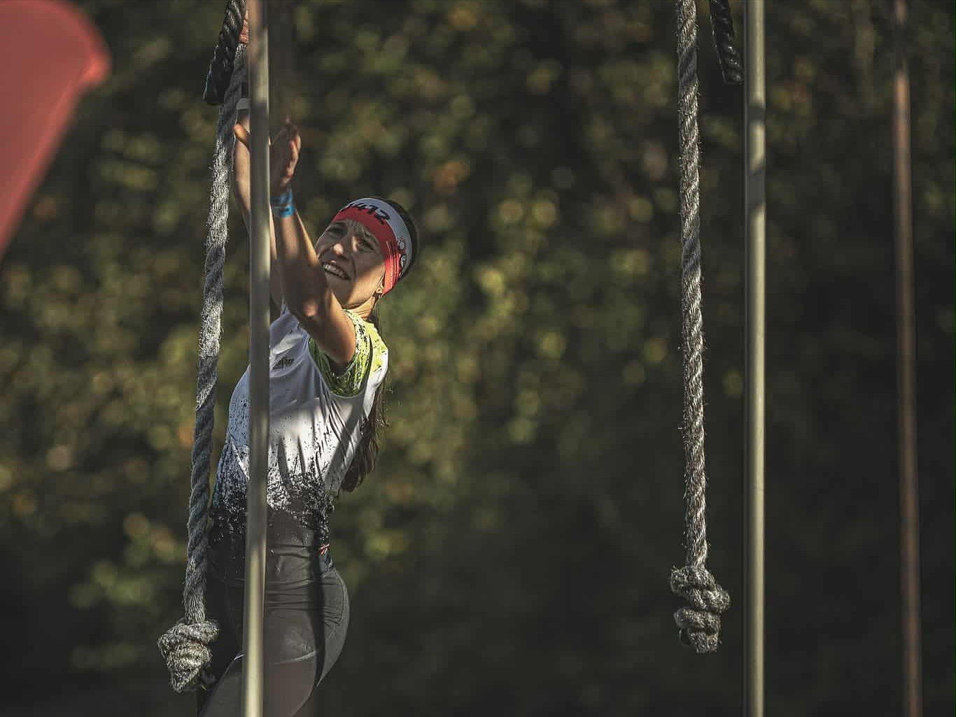 Patrycja Teska w akcji (fot. projecton/VIII MP Biegów Przeszkodowych)