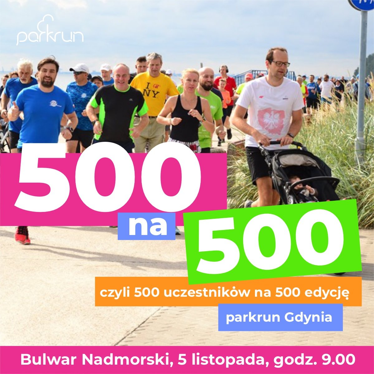 Jubileuszowa edycja parkrun Gdynia odbędzie się 5 listopada