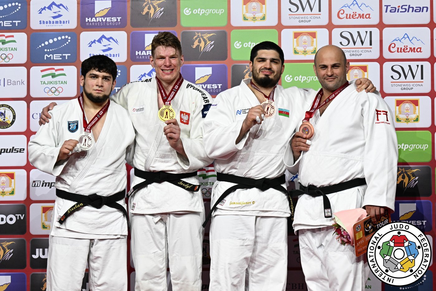Jakub Sordyl podczas turnieju Grand Slam Judo w Duszanbe (fot. International Judo Federation)