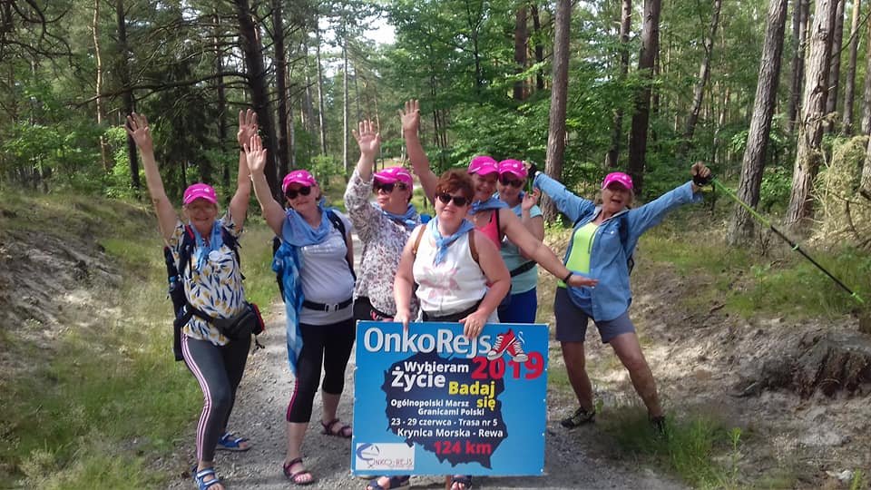 Onkorejs - uczestniczki trasy nr 5 // mat. www.facebook.com/OnkoRejs