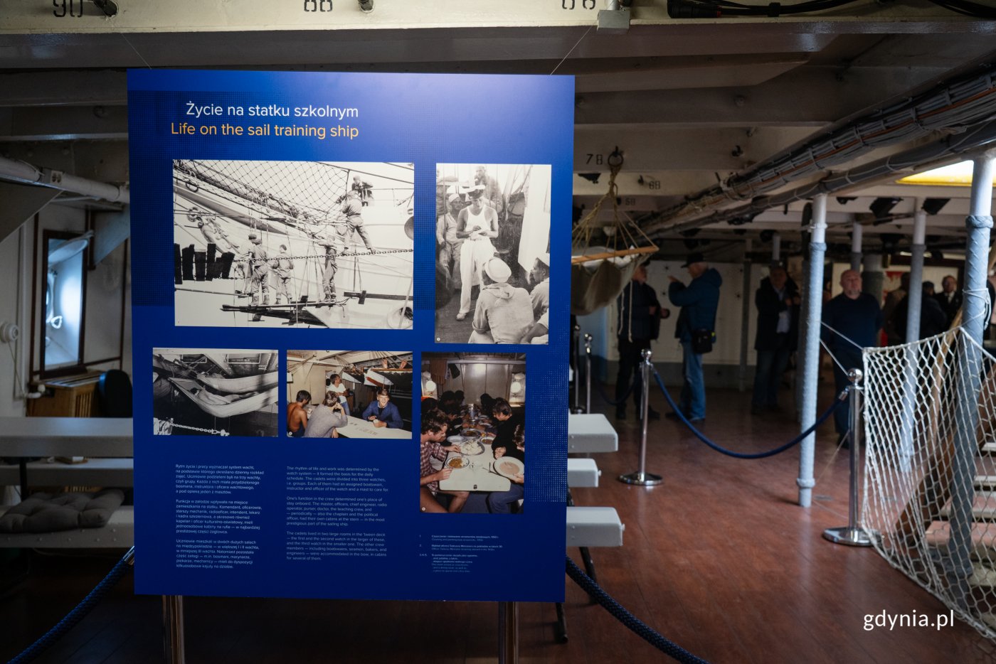 „Od kandydata do komendanta. Załoga Daru Pomorza” można oglądać do końca lutego 2027 r. (fot. Natalia Kawalerowicz)