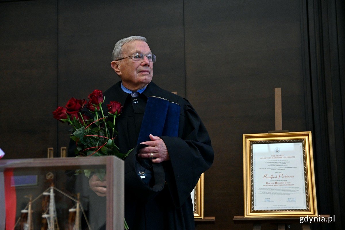 Prof. Bradford Parkinson został doktorem honoris causa Uniwersytetu Morskiego w Gdyni (fot. Magdalena Czernek)