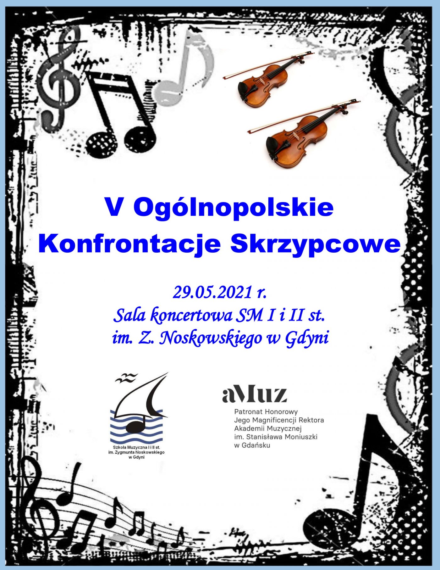 Plakat V Ogólnopolskich Konfrontacji Skrzypcowych