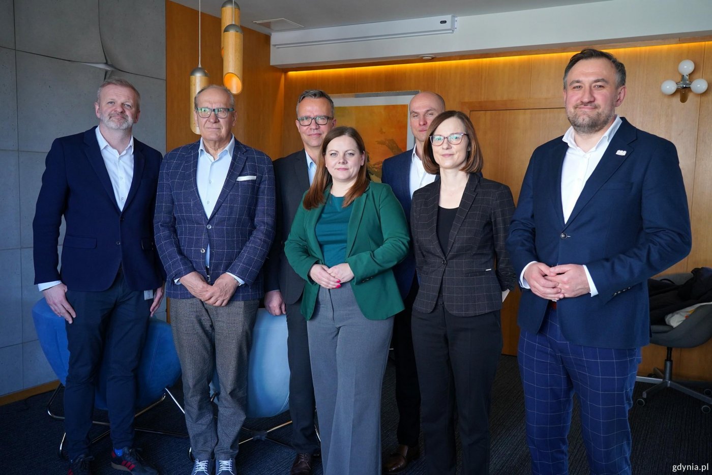 Na zdjęciu m.in.: prezydent Gdyni Aleksandra Kosiorek, wiceprezydent Gdyni Tomasz Augustyniak, prezes Marion Waldemar Ostrowski (fot. Magdalena Starnawska)