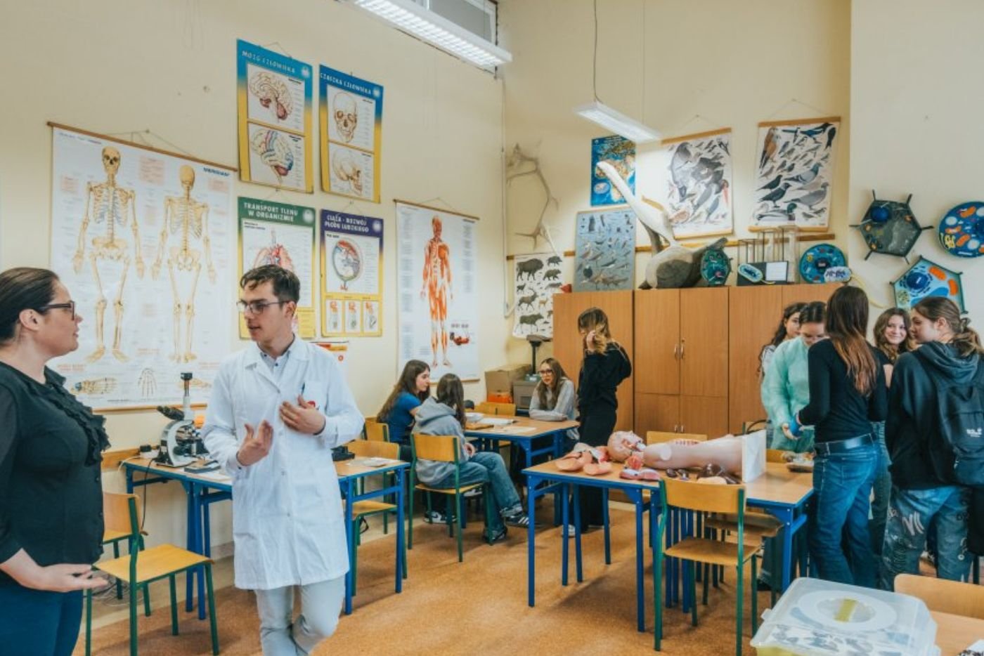 Zdjęcie archiwalne z Dni Otwartych w IX Liceum Ogólnokształcącym w Gdyni (fot. Filip Śmigielski)