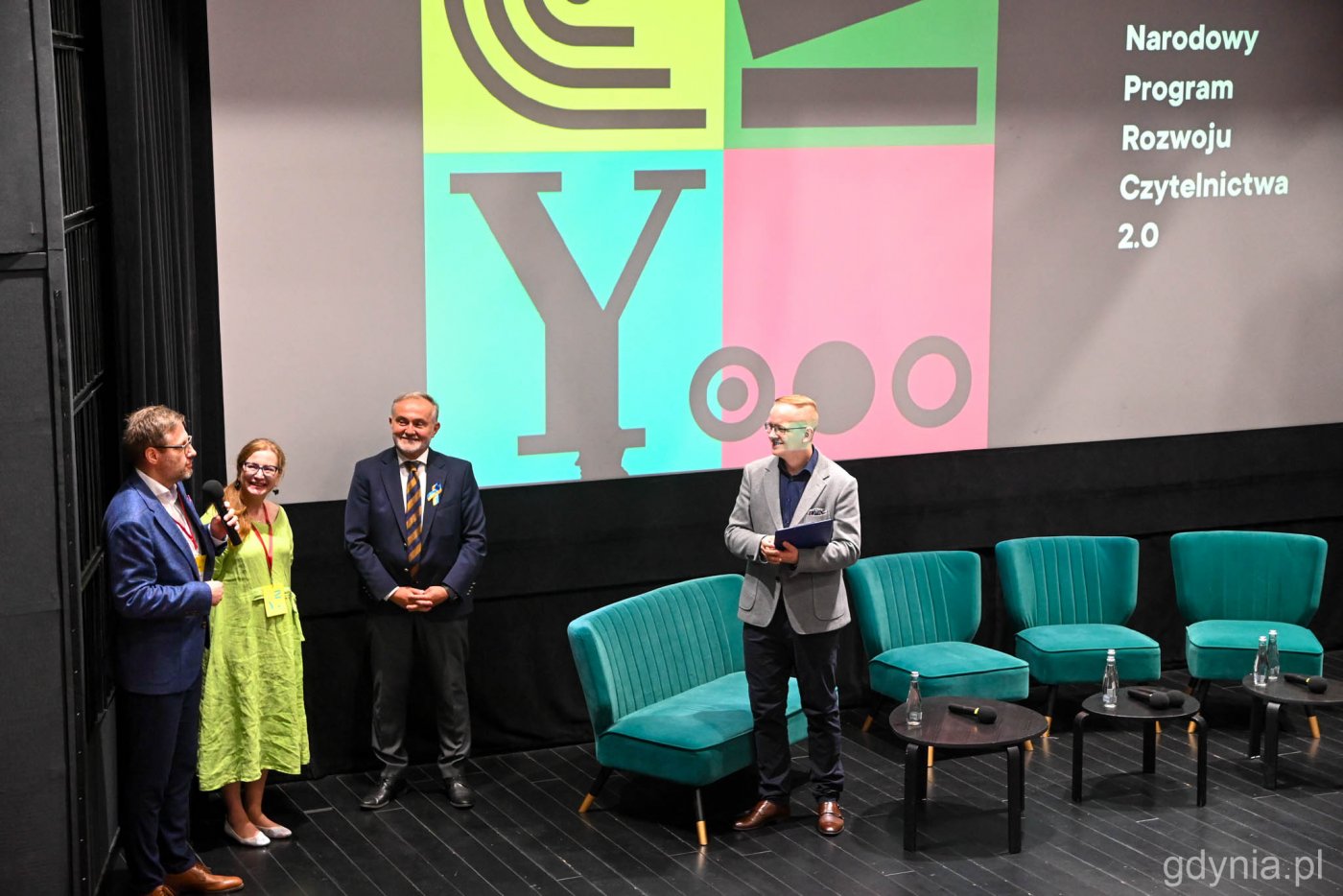 Konferencja została zainaugurowana w Gdyńskim Centrum Filmowym. W jej otwarciu udział wzięli m.in. prezydent Gdyni - Wojciech Szczurek oraz Natalia Gromow - dyrektor Biblioteki Gdynia // fot. Magda Śliżewska