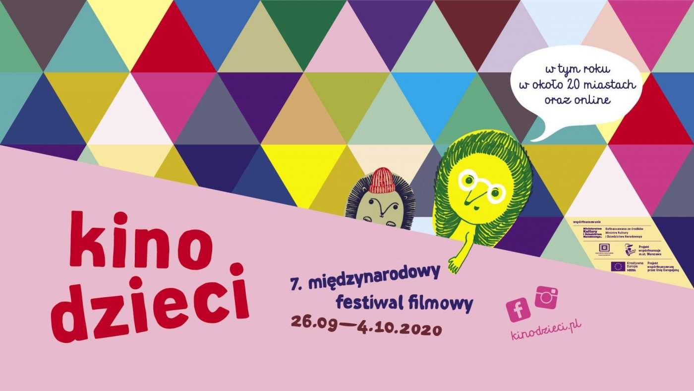 Grafika zapraszająca na festiwal Kino dzieci