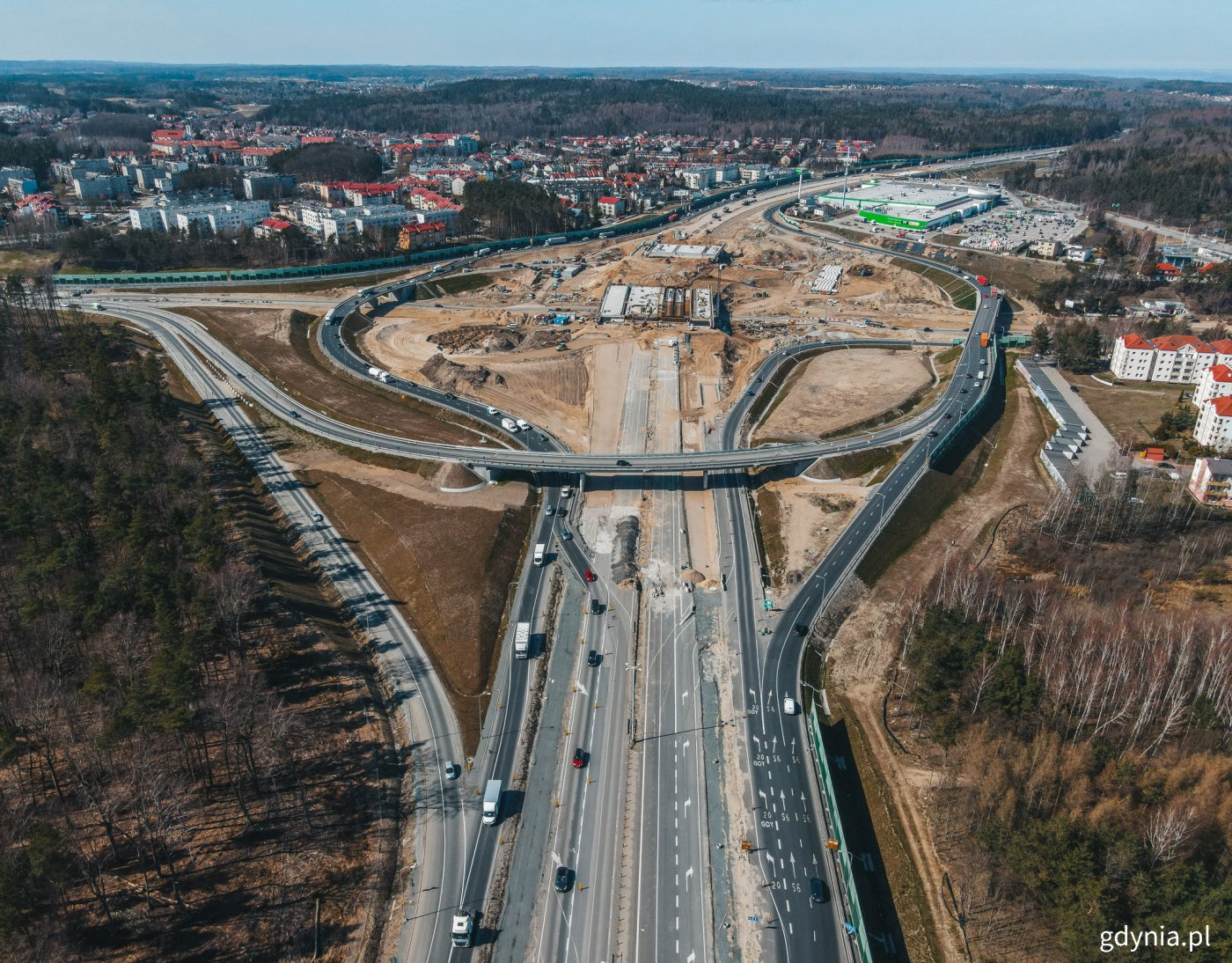 Na węźle Wielki Kack praca wre // fot. Marcin Mielewski