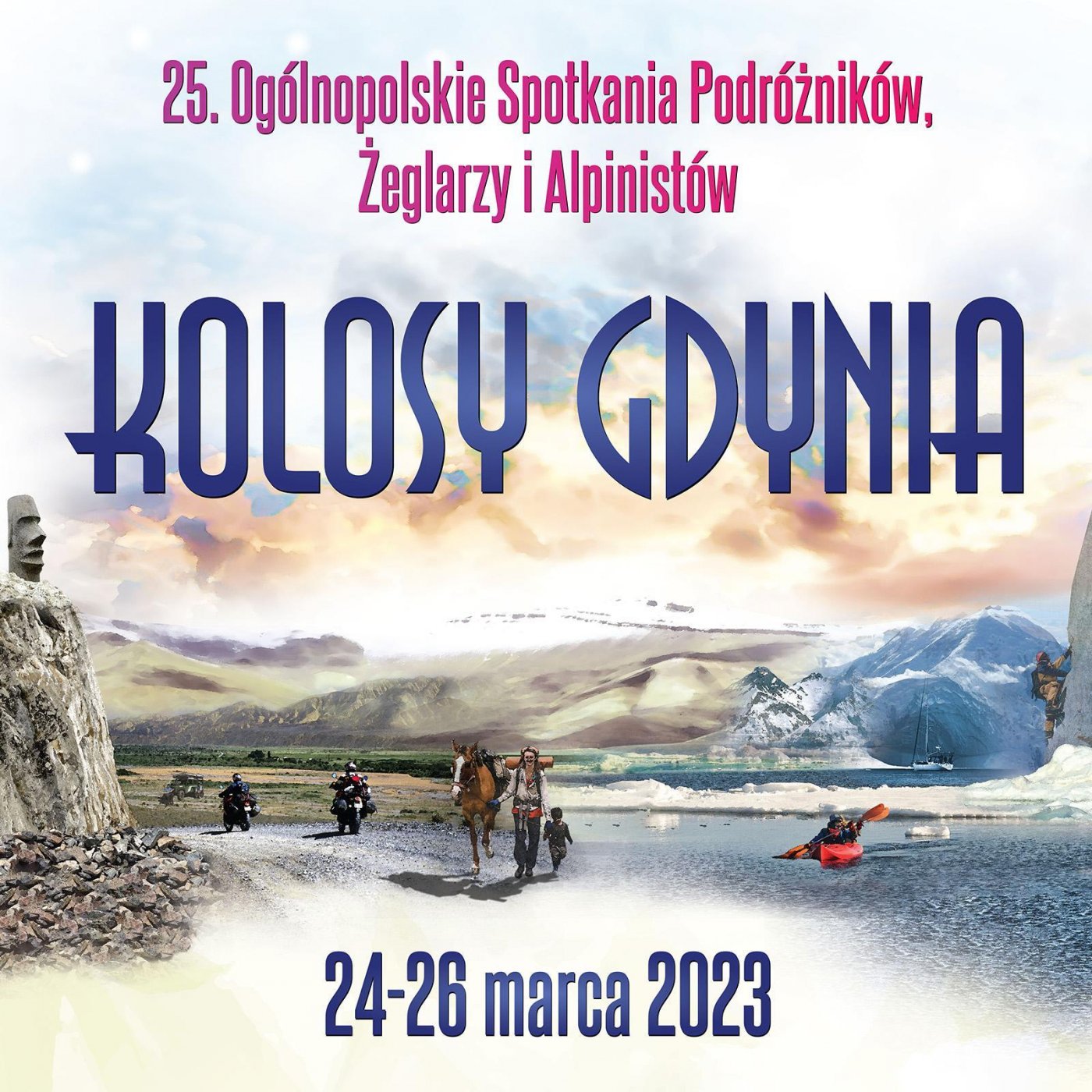 Grafika 25. Ogólnopolskich Spotkania Podróżników, Żeglarzy i Alpinistów. KOLOSY