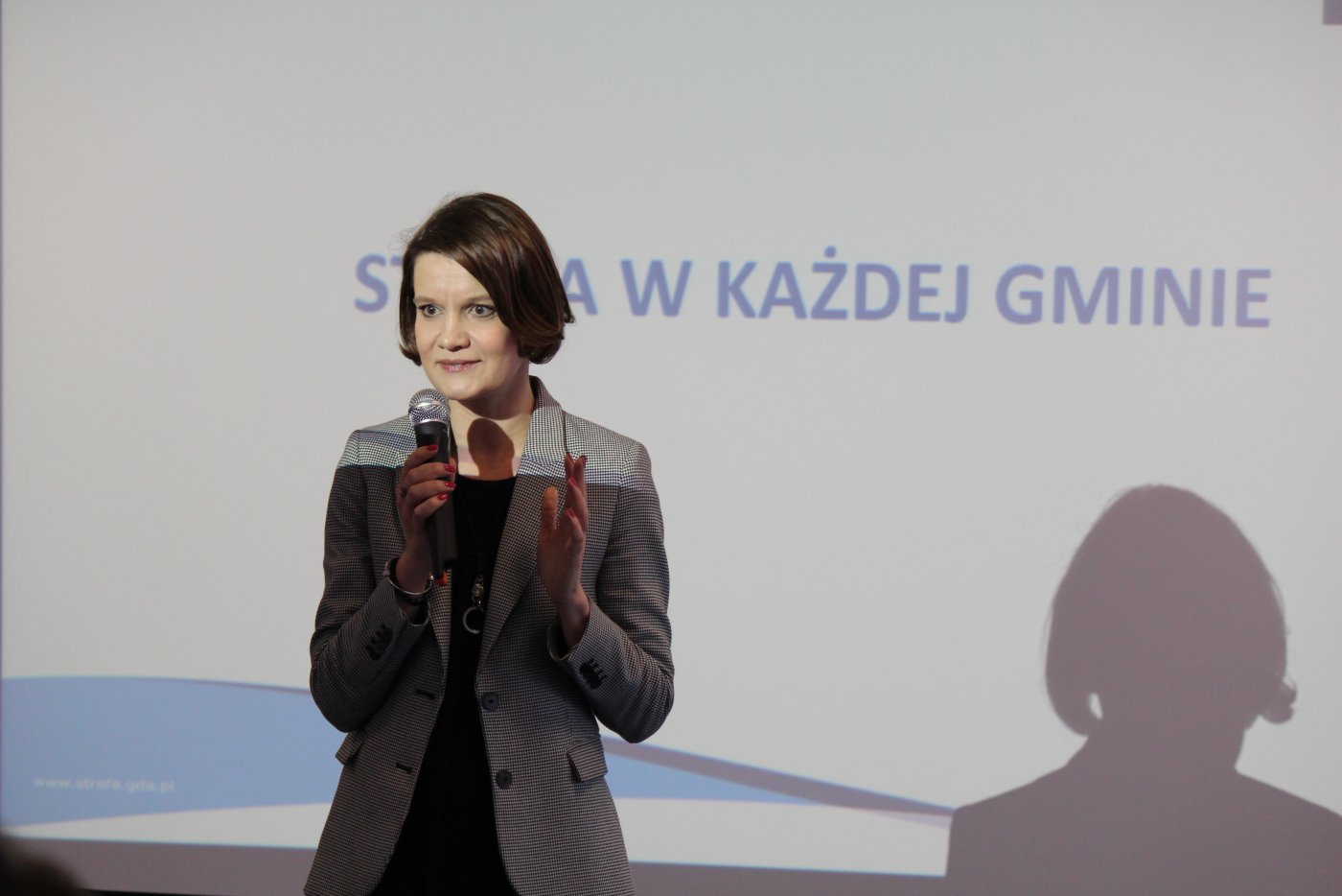 Katarzyna Gruszecka-Spychała, wiceprezydent Gdyni na konferencji dot. strefy ekonomicznej w każdej gminie // fot. mat. prasowe Pomorska Specjalna Strefa Ekonomiczna