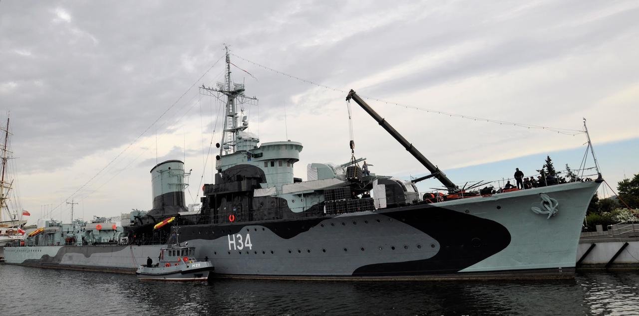 Na co dzień ORP Błyskawica jest zacumowana przy nabrzeżu Pomorskim // fot. Magdalena Czernek