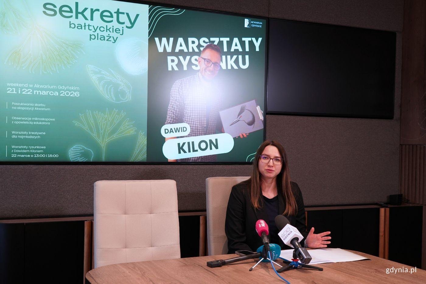 Na wydarzenie zaprasza Joanna Mierkiewicz, specjalistka ds. komunikacji i mediów społecznościowych Akwarium Gdyńskiego (fot. Magdalena Starnawska)