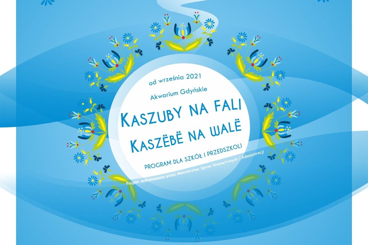 Grafika promująca projekt Akwarium Gdyńskiego – „Kaszuby na fali” // materiały prasowe
