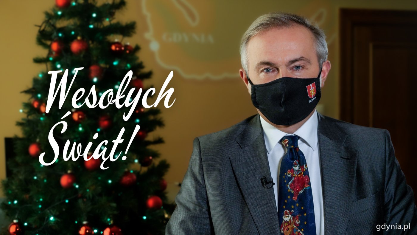Zdrowych i spokojnych Świąt życzy prezydent Gdyni Wojciech Szczurek