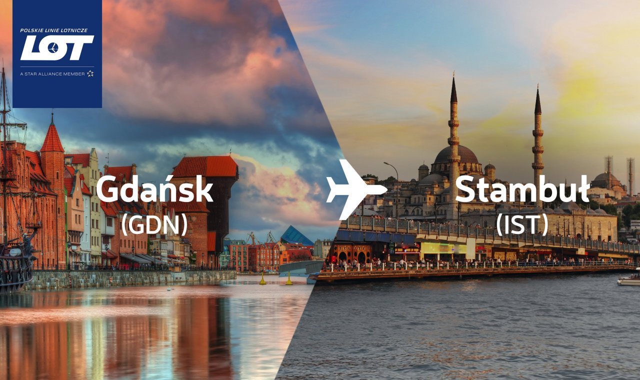 Nowe połączenie Gdańsk-Stambuł ruszy od 14 stycznia 2026 roku (mat. prasowe Portu lotniczego Gdańsk)
