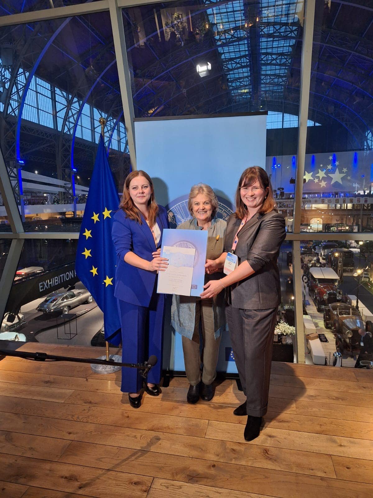 Na zdjęciu prezydent Gdyni Aleksandra Kosiorek, Europejski Komisarz ds. Polityki Regionalnej Elisa Ferreira i kierowniczka Działu Rewitalizacji LIS Agnieszka Jurecka-Fryzowska (fot. archiwum prywatne)