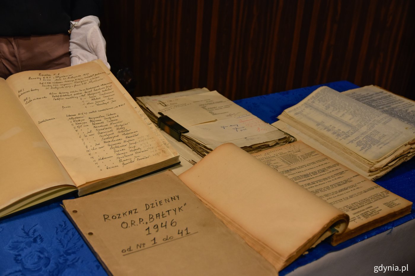 Do Muzeum Marynarki Wojennej w Gdyni trafiły dokumenty dotyczące historii Marynarki Wojennej // fot. Marcin Mielewski