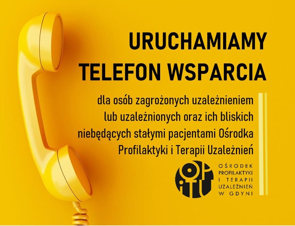 Z telefonu wsparcia mogą korzystać osoby zagrożone uzależnieniem lub uzależnione oraz ich bliscy, niebędący stałymi pacjentami Ośrodka Profilaktyki i Terapii Uzależnień.