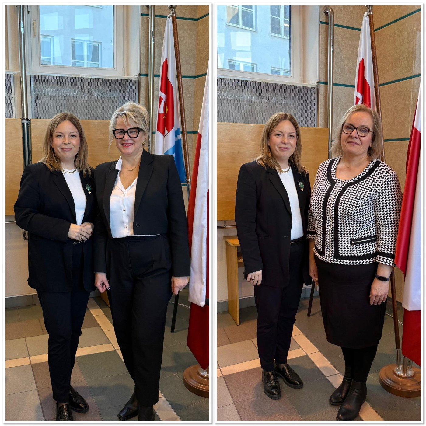 Na zdjęciach wiceprezydentka Gdyni Oktawia Gorzeńska z Elżbieta Smolną i Joanną Walaszkowską (mat. prasowe)