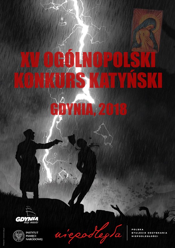Plakat XV Ogólnopolskiego Konkursu Katyńskiego