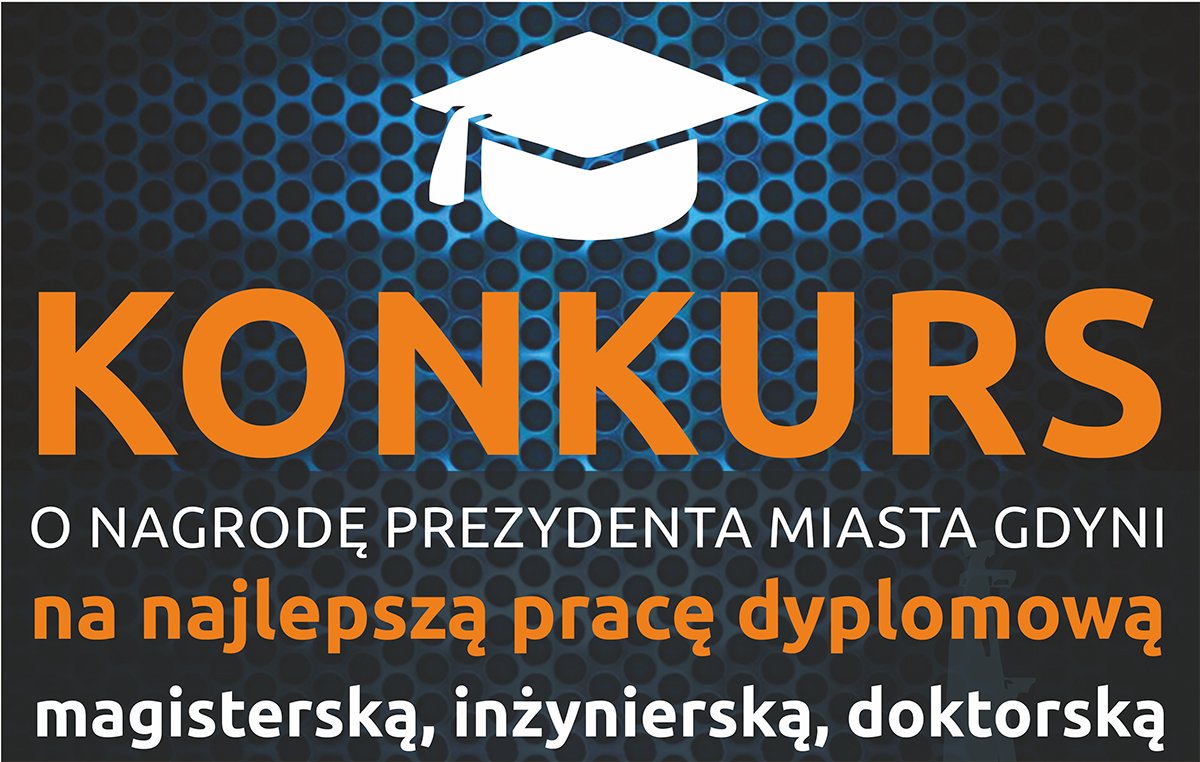 Grafika promująca konkurs na najlepszą pracę dyplomową o Gdyni // materiały prasowe