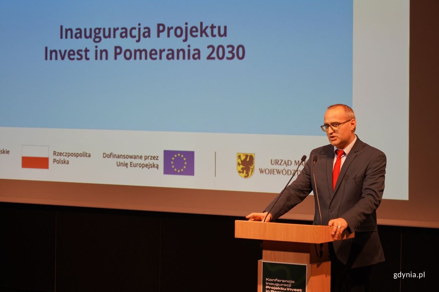 Inaguracja projektu Invest in Pomerania odbyła się w Muzueum II Wojny Światowej w Gdańsku. Na zdjęciu Emil Rojek, wicewojewoda pomorski (fot. Magdalena Starnawska) 