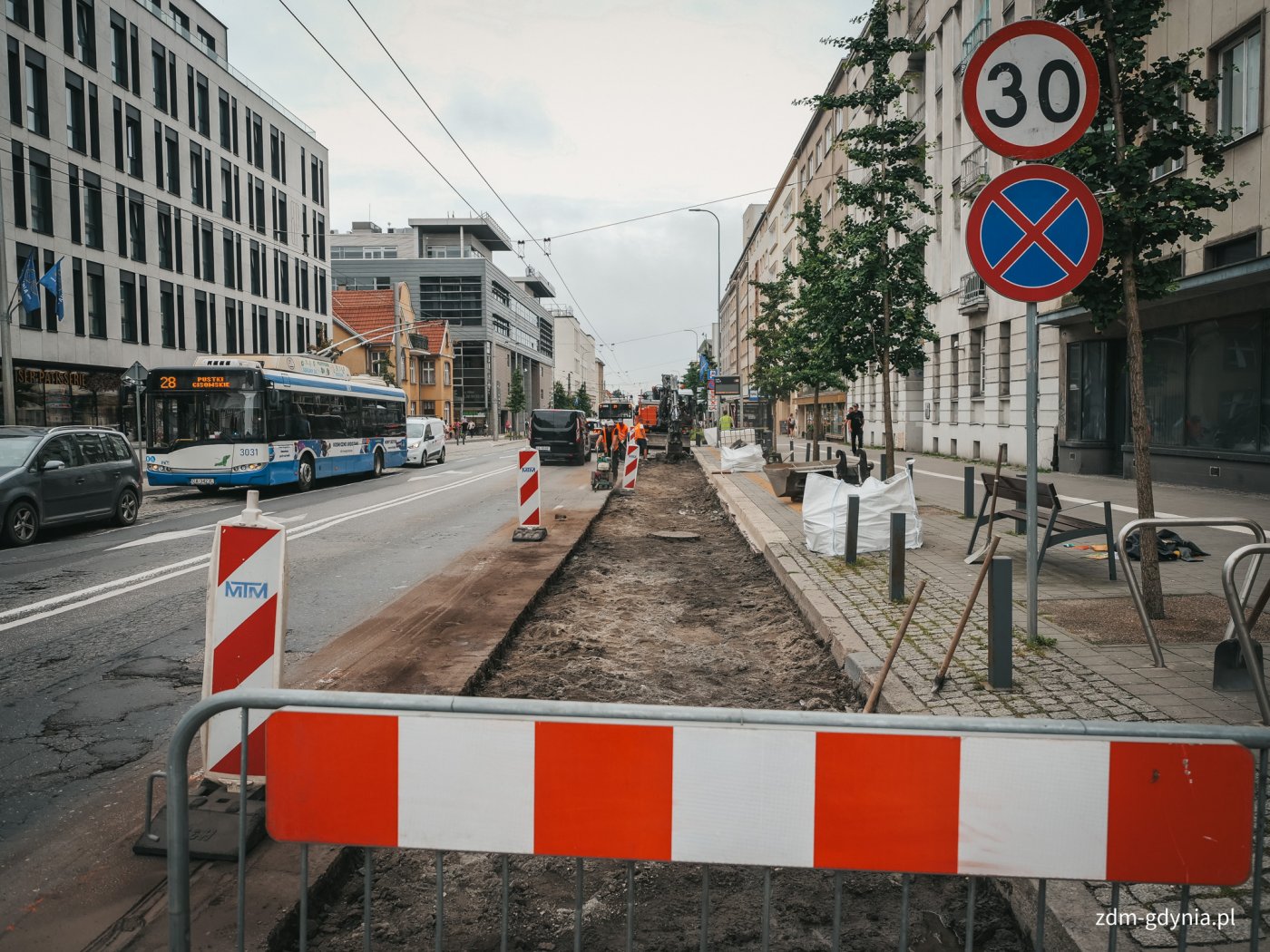Remont nawierzchni ul. 10 Lutego (fot. Marcin Mielewski)