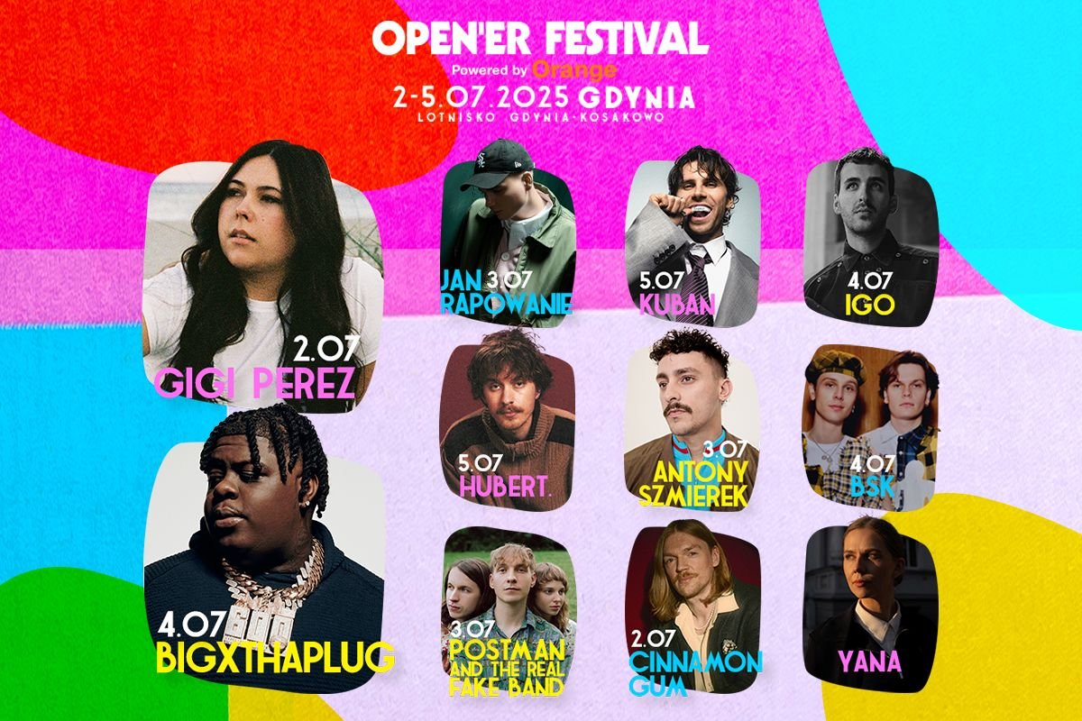 Grafika organizatora Open'er Festival powered by Orange.