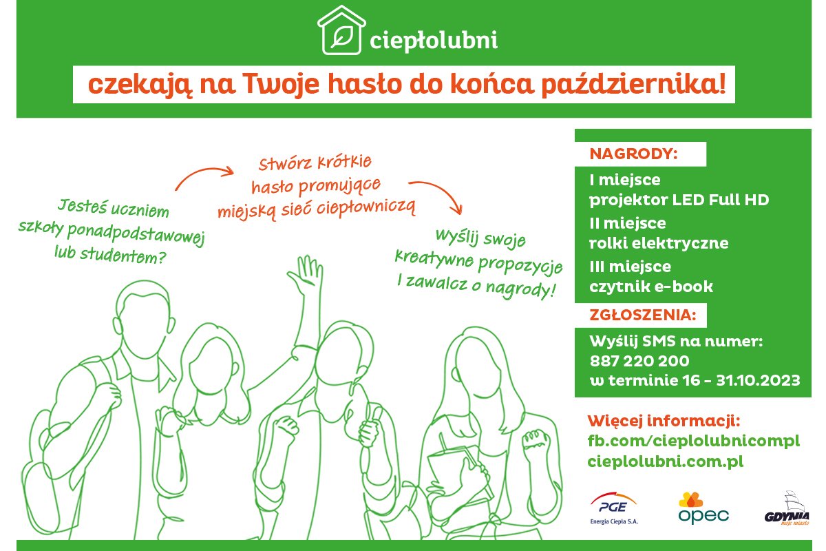 Grafika promująca konkurs Ciepłolubni