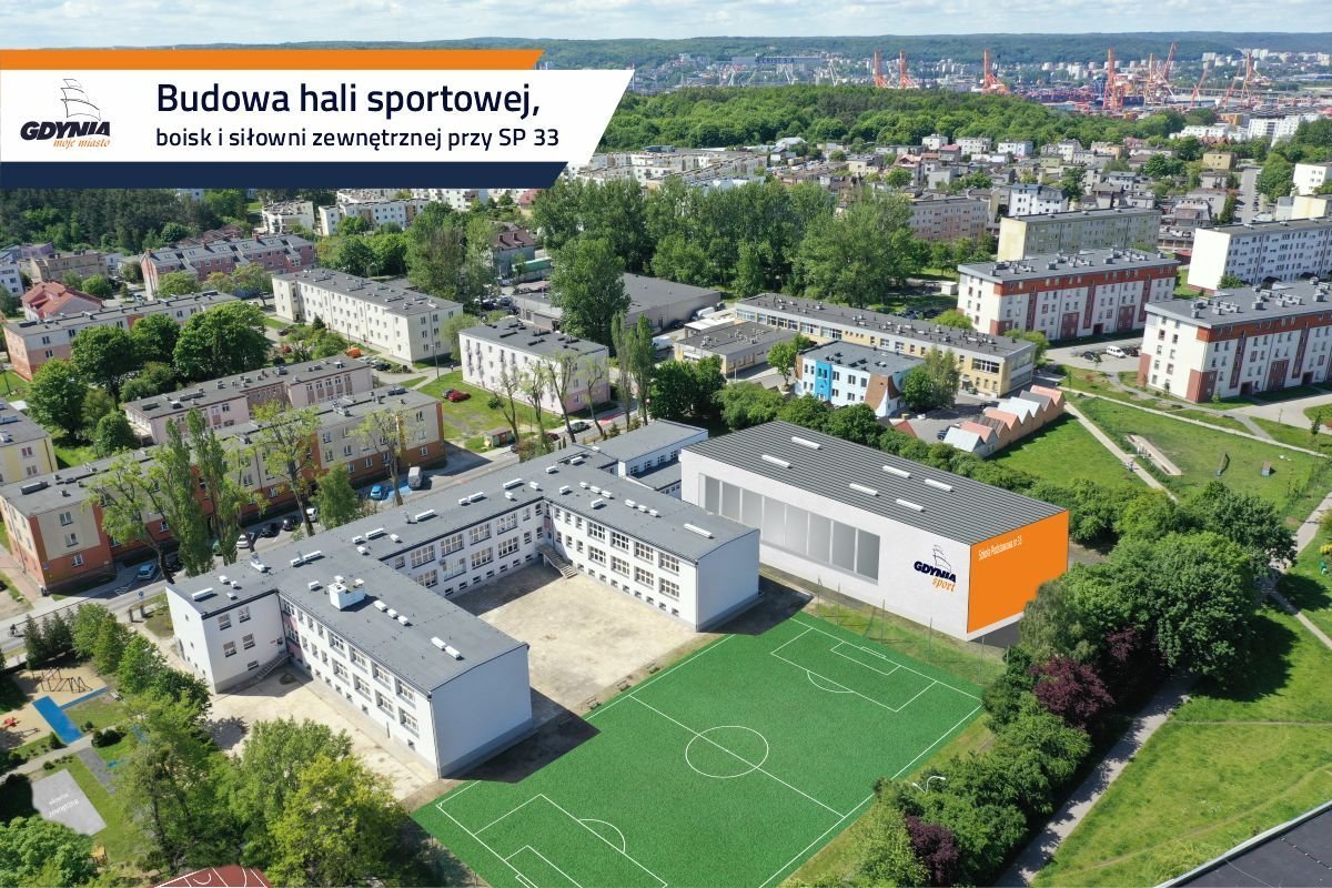 Nowoczesna hala sportowa przy SP 33 została właśnie oddana do użytku // mat. prasowe