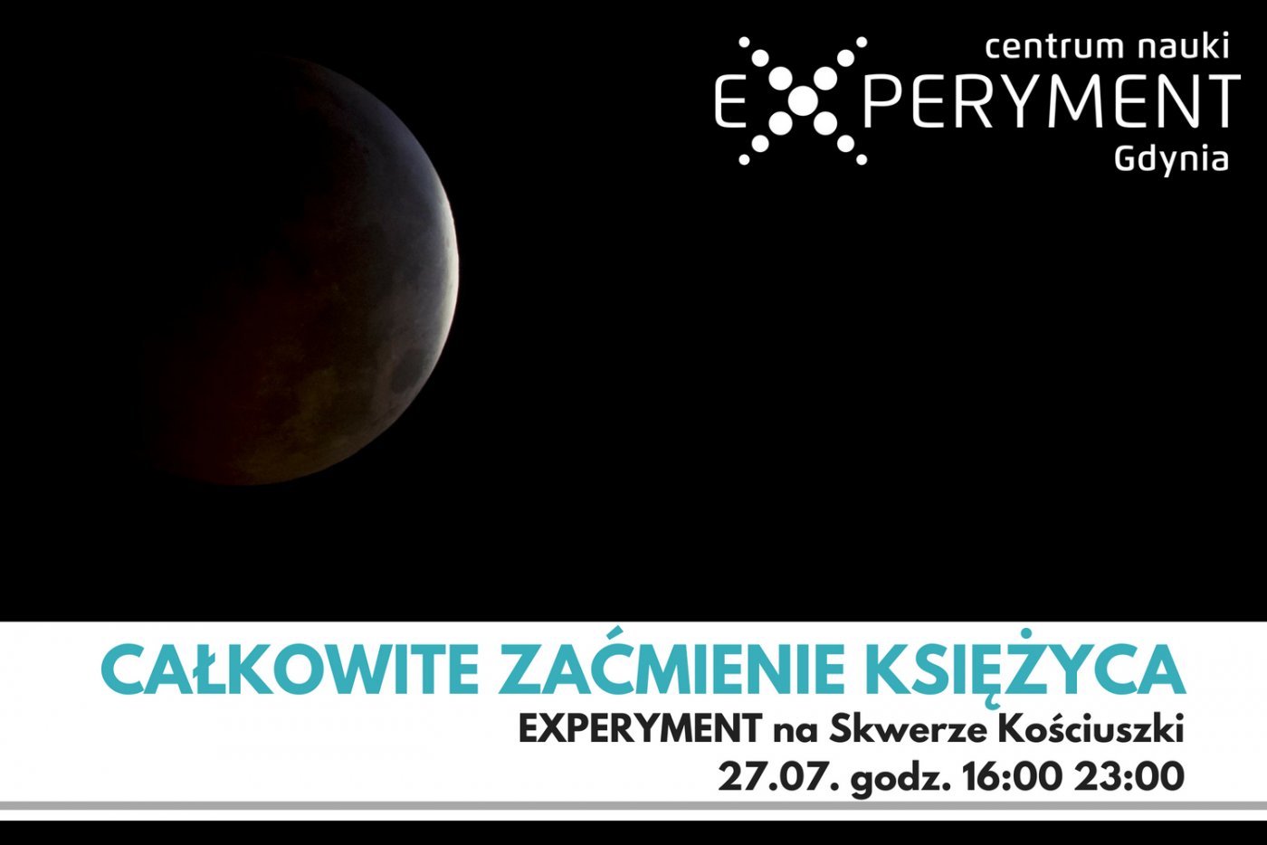 Zaćmienie księżyca z EXPERYMENTEM