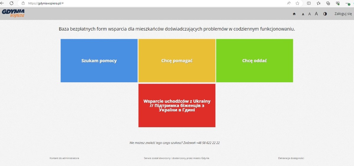 Strona główna portalu Gdynia Wspiera