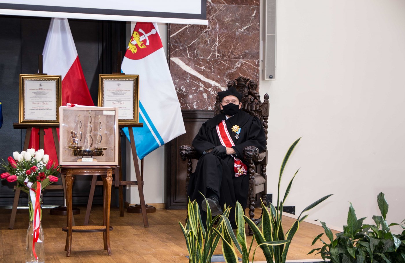 Prof. Daniel Duda otrzymał tytuł doktora honoris causa Uniwersytetu Morskiego w Gdyni // fot. materiały prasowe Uniwersytetu Morskiego w Gdyni
