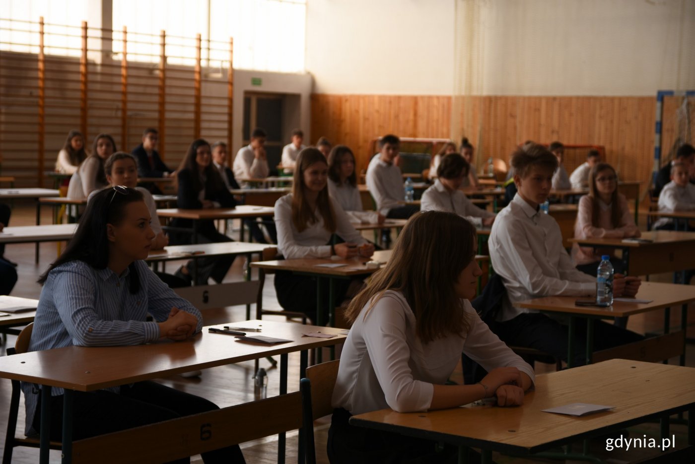 Ósmoklasiści przystąpili do egzaminu // fot. Magdalena Czernek