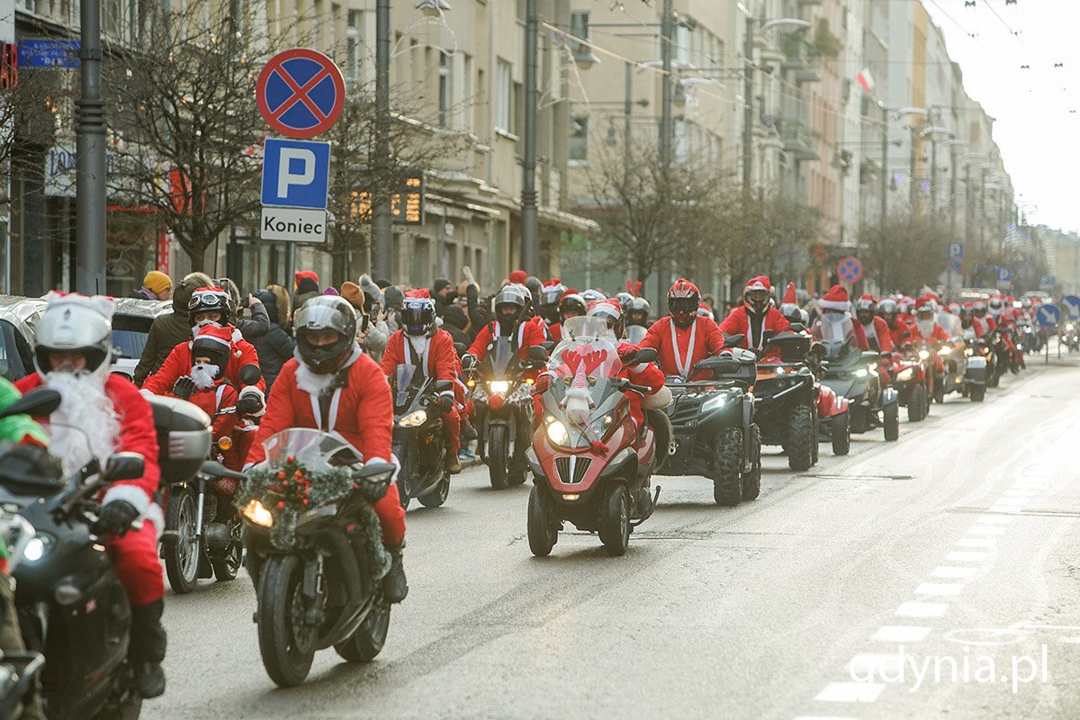 Mikołaje na motocyklach w 2023 roku (fot. Mirosław Pieślak)