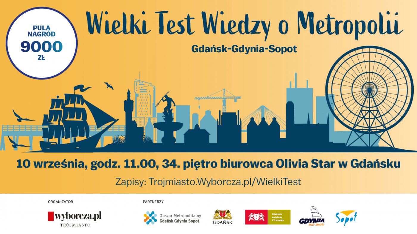Ruszyły zapisy do „Wielkiego Testu Wiedzy o Metropolii” - 10 września najlepsi będą mieli szansę powalczyć o nagrody finansowe, fot. mat. prasowe OMGGS