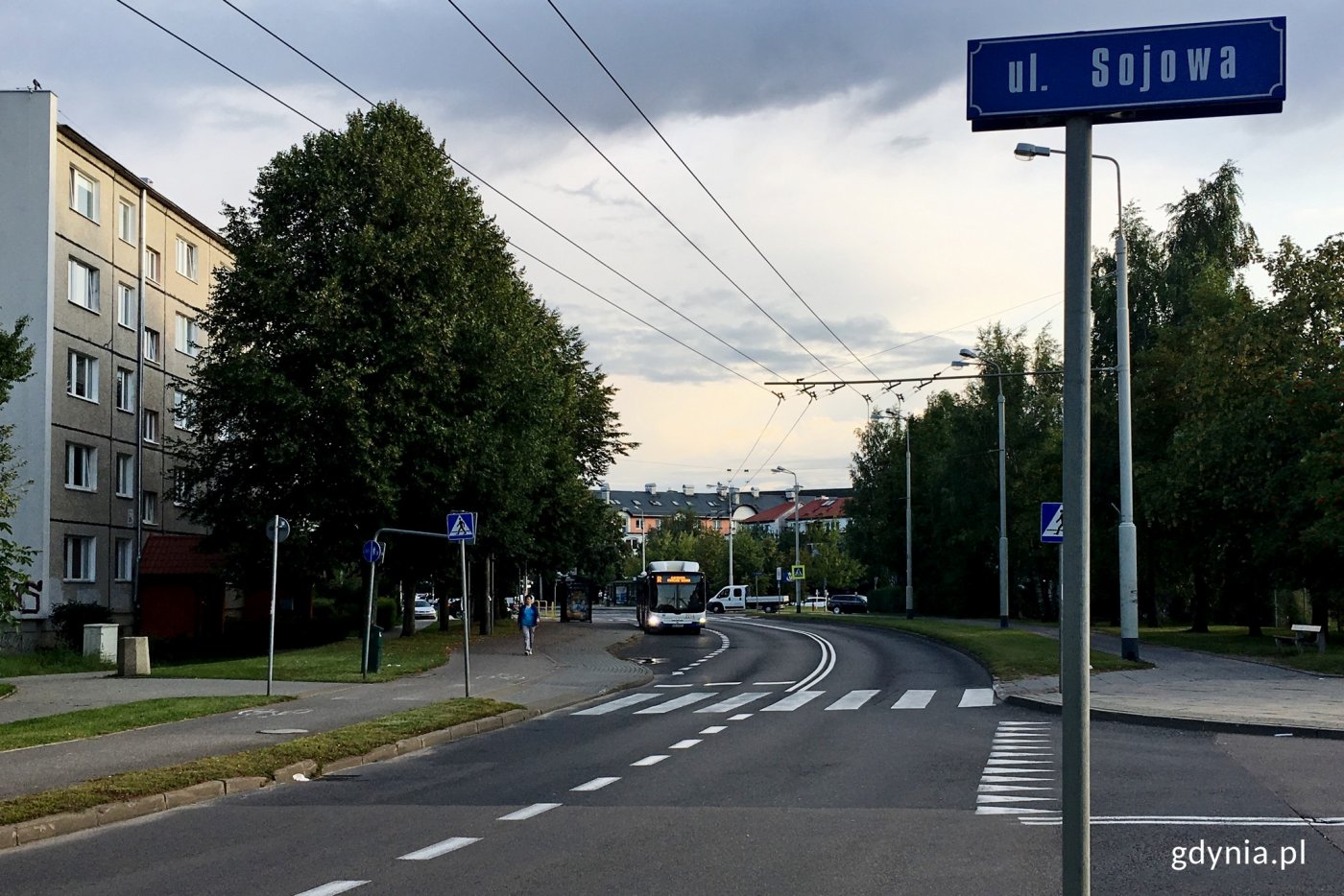 Jedno z aktywnych przejść dla pieszych na Dąbrowie powstanie przy skrzyżowaniu ul. Rdestowej z ul. Sojową, na wysokości Przychodni Zdrowia // fot. Paweł Kukla