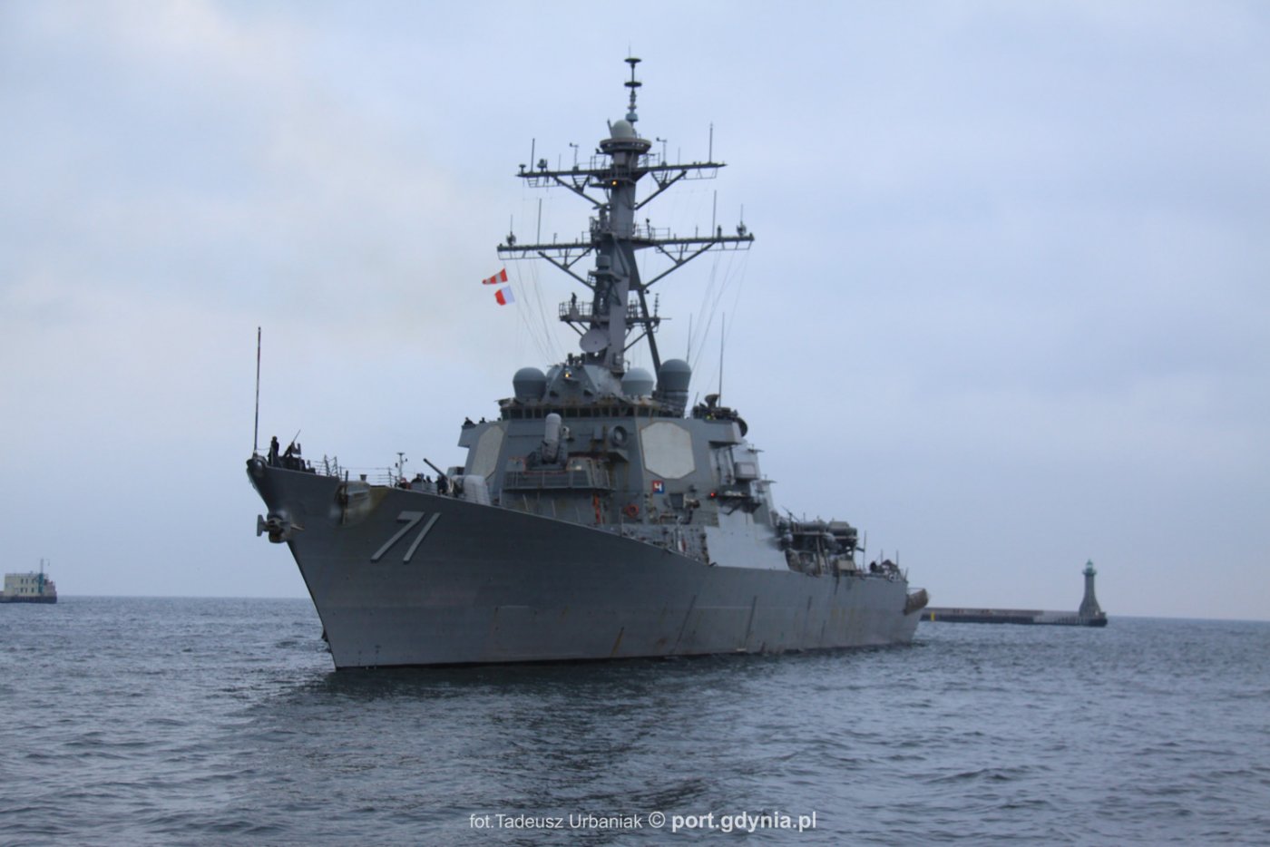 USS Ross przybył do nas z wizytą roboczą // fot. Tadeusz Urbaniak