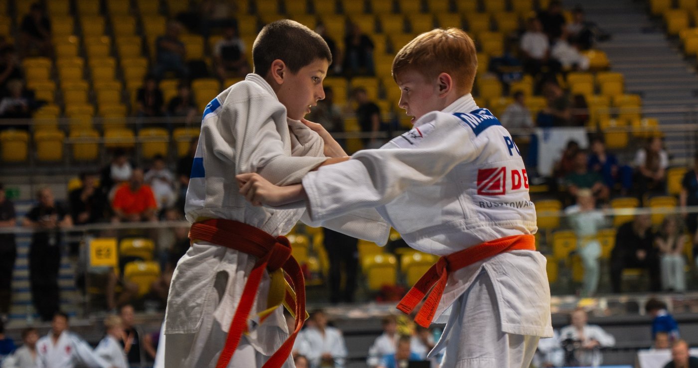 Młodzi judocy walczący w turnieju Judo Baltic Cup 2026 (fot. materiały organizatora)