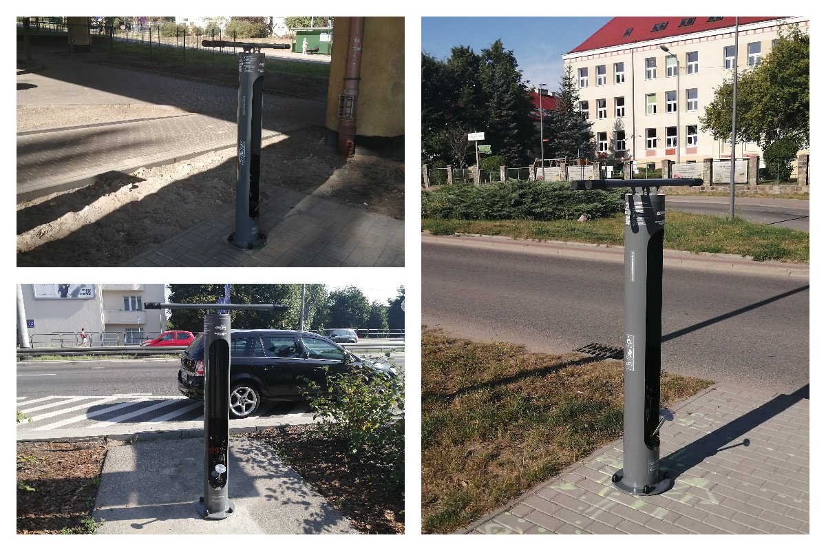 Nowe stacje napraw rowerów pojawiły się na Leszczynkach, Grabówku oraz Wielkim Kacku // fot. ZDiZ