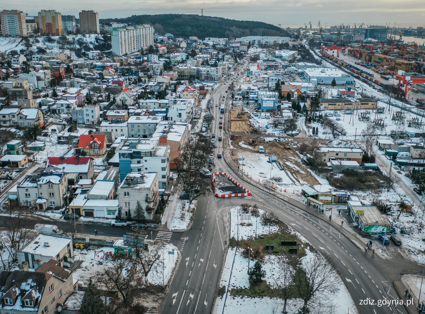 Rozbudowywana ulica Unruga // fot. M. Mielewski