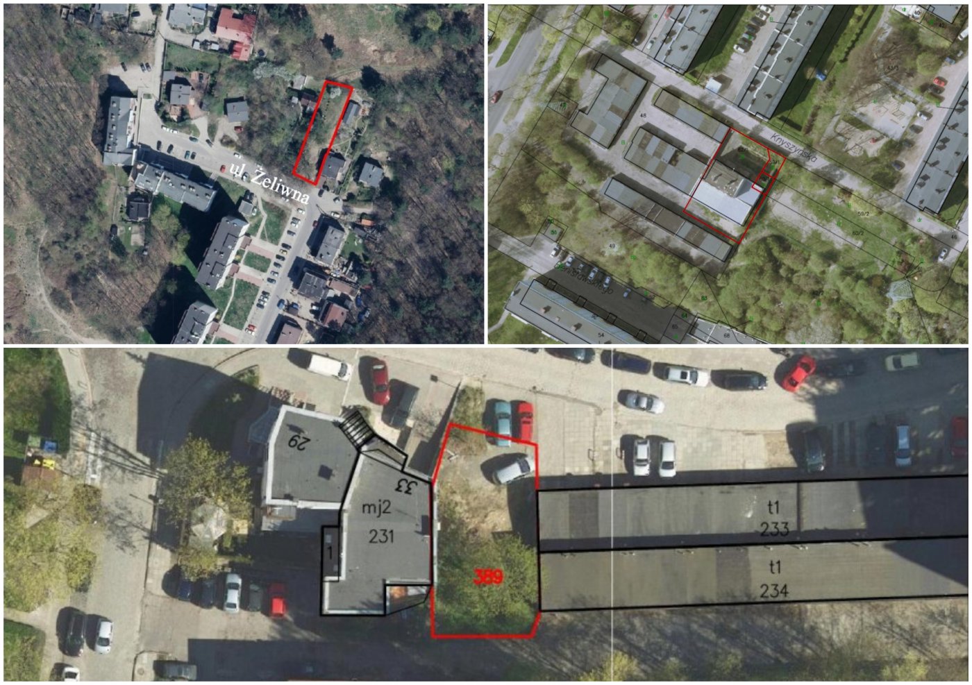 Trzy nieruchomości, które będą obiektami listopadowych przetargów, fot. investgdynia.pl